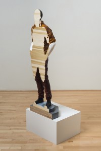 Megan Euker, "Big Richard (Poplar)," 2014, poplar wood, 46” x 15” x 9”